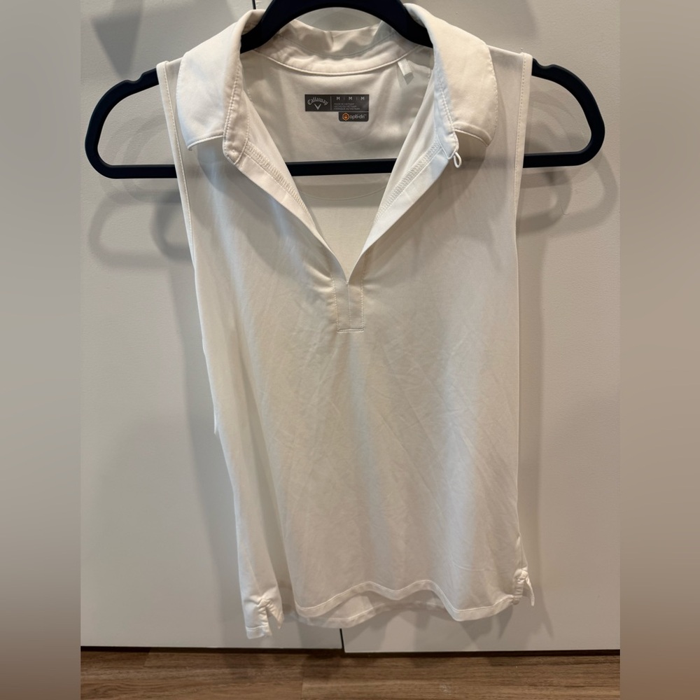 Callaway Women's White Sleeveless Tank Top